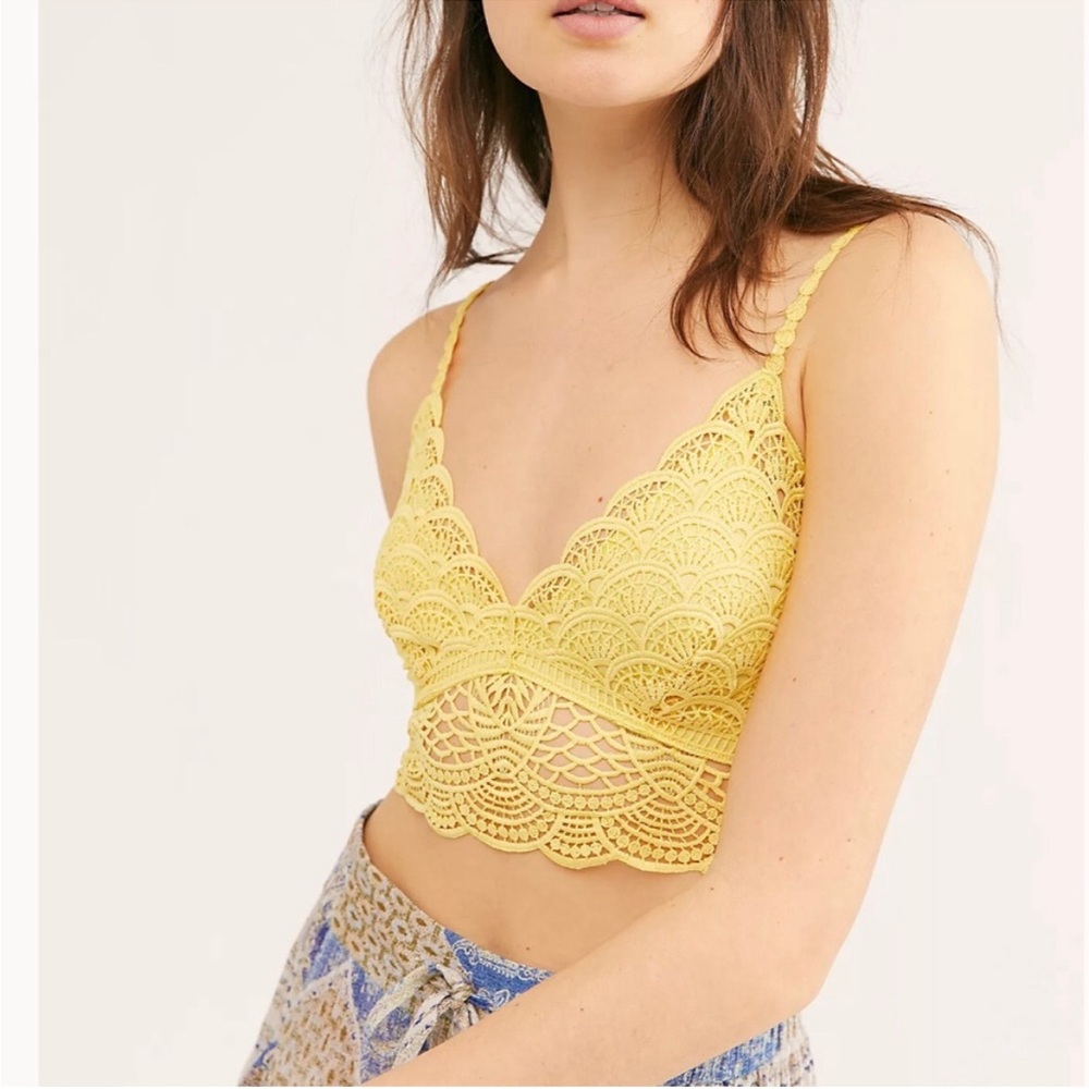 NWT Intimately Free People Sunset to Sunrise Bra Yellow size Small